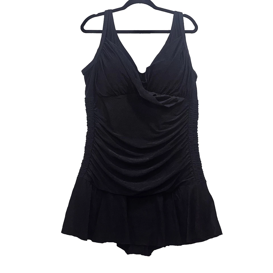 Fashion Bug Black Women's Swimsuit / Dress Size 26W Beach Vacation Resort - Image 1 of 4