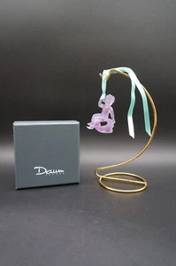 Daum France Crystal Christmas Ornament ANGELOT ET LYRE Amethyst Pate de Verre - Picture 1 of 12