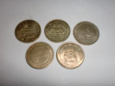 INDIA - 5  NEW COMMEMORATIVE COINS - RS.5/-  NIC-BRASS -  2009 - 2013 # 5AY - Image 1 of 4