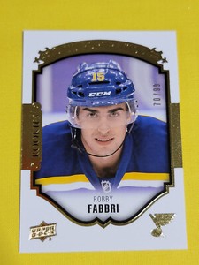 2015-16 Upper Deck Robby Fabbri /99 Rookie Portraits Gold Foil #P-105