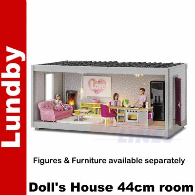 Lundby ROOM 44 cm unidad modular versátil casa de muñecas escala 1:18 Suecia Foto 1 de 4