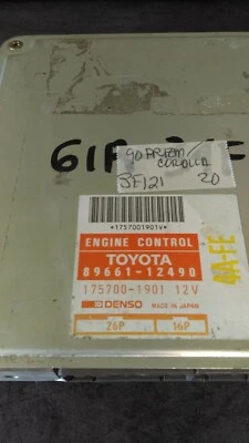 89661-12490 Toyota Corolla o Geo Prizm 1990 ecm ecu computador Foto 1 de 2