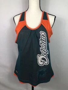 Vintage NFL Team abbigliamento Reebok Miami Dolphins canotta da donna in rete taglia media - Foto 1 di 10