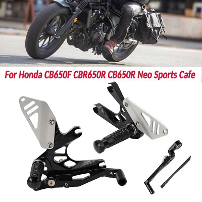 Reposapiés ajustables para Honda CB650F 2014-18 CBR650R estriberas pedal Foto 1 de 4