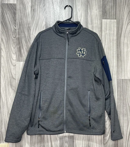 Notre Dame Colosseum Full Zip Fleece Lined Jacket Men's M Cover