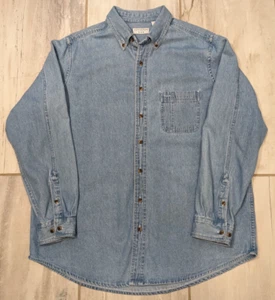 VTG  Covington Men's Shirt XL Tall Chambray Long Sleeve Button Up  Classic - Picture 1 of 12
