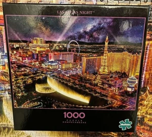 Las Vegas Night Jigsaw Puzzle by Buffalo Puzzles 1000 Pieces - Picture 1 of 5