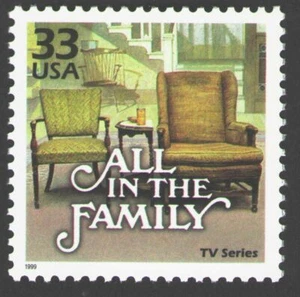 1999 Celebrate the 1970s All in the Family Single 33c Stamp, Sc# 3189b, MNH, OG - Picture 1 of 1