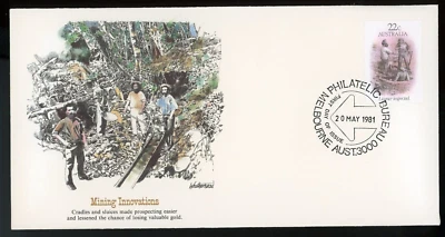 AUSTRALIA 1981 FIRST DAY COVER, MINING INNOVATIONS !! N06 - Image 1 of 2