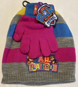 NWT Kids Paw Patrol Knit Hat & Glove Set One Size - Picture 1 of 3