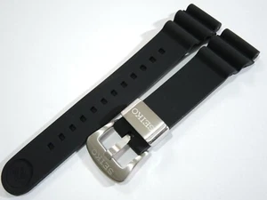 NEW 22MM BLACK SILICONE RUBBER STRAP DIVERS SRP TURTLE OR SKX007/6309-7040 WATCH - Picture 1 of 4