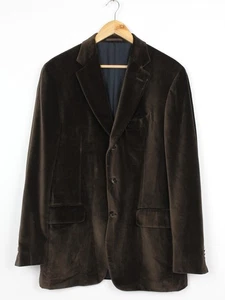 Chaqueta Blazer Boglioli Terciopelo Marrón, Talla 54R - Imagen 1 de 8