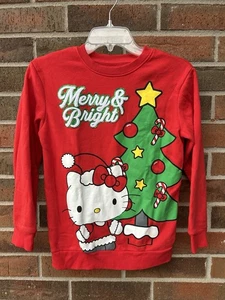Hello Kitty Weihnachten Grafik Sweatshirt von Sanrio Holiday strukturiert verziert - Bild 1 von 5