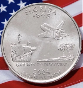 2004 D Florida State Quarter Circulated US Mint Collectible 🌴 - Picture 1 of 3