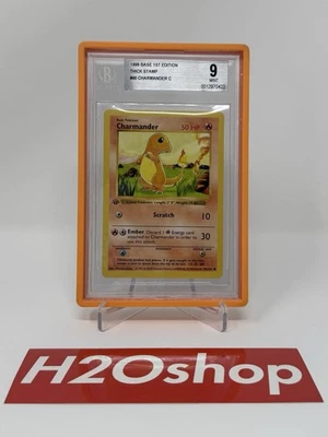 Pokémon 1st Edition Base Set Shadowless Charmander 46/102 BGS 9 - Image 1 of 4