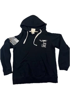 Nine Line Apparel J. America The Pledge Black Hoodie - Men's Size Medium Patriot - Picture 1 of 5