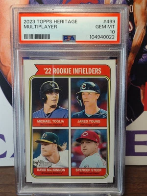 Low Pop! 2023 Topps Heritage Multiplayer RC PSA 10! - Image 1 of 2