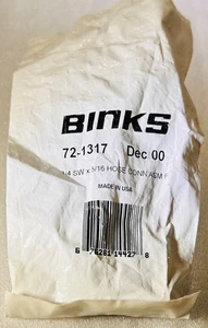 BINKS 72-1317 1/4 SW x 5/16 HOSE CONN ASM F New Sealed - Picture 1 of 3