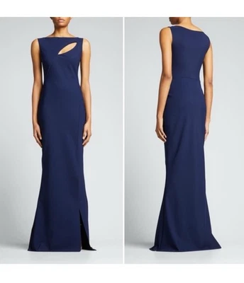 Chiara Boni la petite robe Karida Cut Out Dress Blu Notte Teal 38 2 4 Scuba - Image 1 of 4