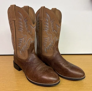 Ariat Herren Heritage Stockman Stiefel Braun Leder Gr. 12 EE 10002252(34920) - Bild 1 von 6
