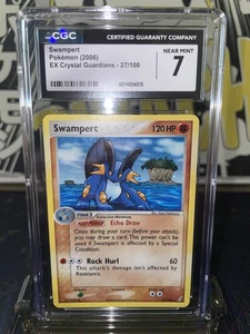 2006 Pokemon EX Crystal Guardians Swampert Holo R - CGC 7 - Picture 1 of 4