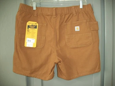 Carhartt Shorts Womens size 14 NEW Canvas Shorts Brown Work Hiking BS5730-W - Image 1 of 3