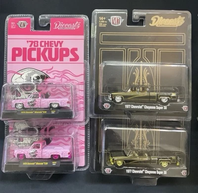 2026 M2 Diecastz Exclusive Set/ 4 1977 &1978 Cheyenne Pink N Black 300 made - Image 1 of 4