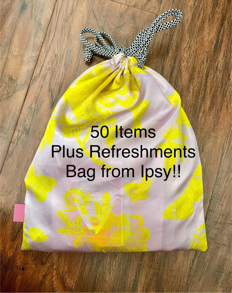 BOLSA + ¡Paquete de belleza de alta gama y bolsa Ipsy! + ¡Artículos de bonificación!  C Todas las fotos por favor Foto 1 de 4