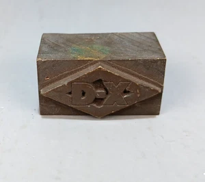 Vintage Advertising Brass Printing Block D-X 1.50" x 0.75" - Picture 1 of 1