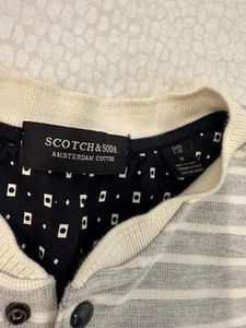 Scotch & Soda Amsterdam Couture Atelier Monsieur Striped Crewneck Sweater Size-L - Picture 1 of 4