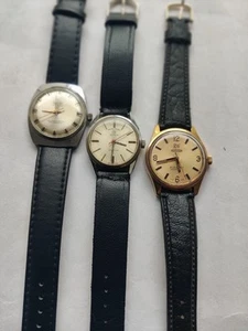 Lote de 3 Relojes Suizos Vintage Roamer Elegante Camy Favre Leuba Sea King Manual - Imagen 1 de 24