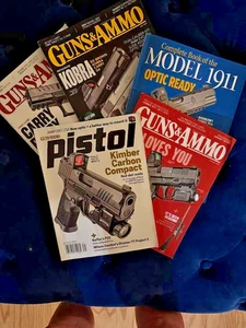 5 Gun Magazine Lot Guns & Ammo and Shooting Times.  New !  Never Read ! - Picture 1 of 10