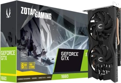 ZOTAC NVIDIA GeForce GTX 1660 Twin 6GB GDDR5 Gaming Graphics Card ZT-T16600K-10M - Image 1 of 4