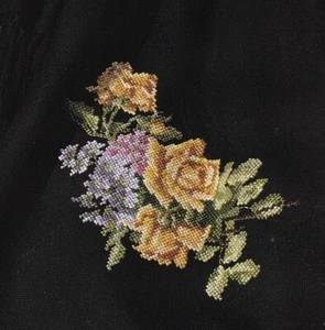 ANTIQUE ROSES Cross-Stitch (Single Pattern From Magazine) Yellow Roses - Picture 1 of 2