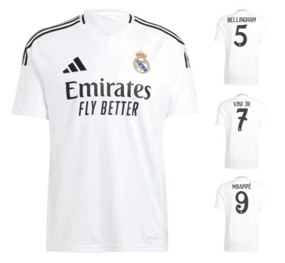 Trikot Adidas Real Madrid 2024-2025 Home I Heim + Flock Spielernummer - Bild 1 von 4