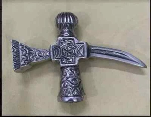 Axe Designer Aluminum Head Handle Only Wooden Walking Cane Stick Best gift item - Picture 1 of 5