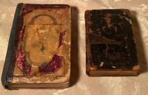 TWO ANTIQUE PRAYER BOOKS with BIBLE VERSES, POLISH & SLOVAK - Picture 1 of 17