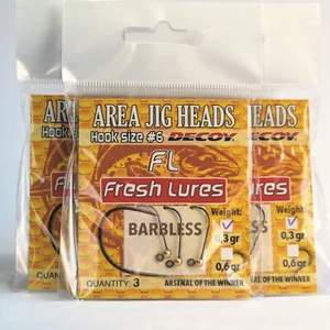 Jig Heads Decoy Barbless Hook size 6 Tungsten Area Trout Fishing Fresh Lures - Picture 1 of 13