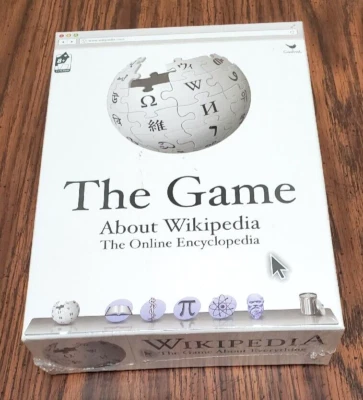 The Game About Wikipedia The Online Encyclopedia 2-4 Players Ages 8+ Brand New - Image 1 of 4
