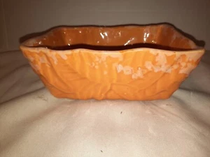 Vintage Orange White Drip Edge Small Planter 6.25"×4.25"~ 48 or 480 USA - Picture 1 of 11