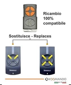 Telecomando apricancello compatibile con Beninca T2/T4 WK - Foto 1 di 9