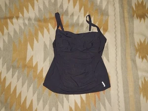 Reebok XL Black Tankini Swimwear Top w Wirefree Support - EPOC - Picture 1 of 6