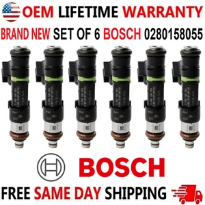New Set of 6 Bosch Fuel Injectors For 2005-2011 Mazda Ford Mercury Land Rover - Picture 1 of 6