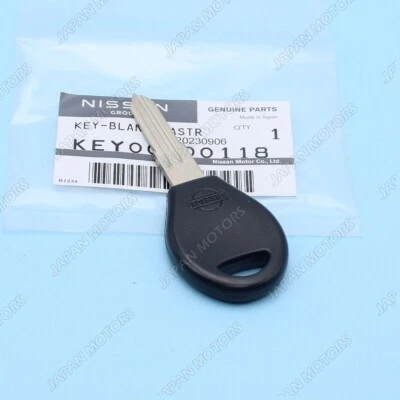 Llave maestra genuina Nissan en blanco sin cortar KEY00-00118 Máxima 240SX 300ZX Stanza Foto 1 de 4