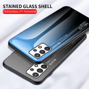 For Samsung Galaxy A13/A53 5G Glossy Hybrid Tempered Glass Hard Phone Case Cover - Bild 1 von 19