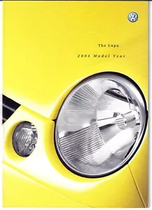 Volkswagen Lupo 2002-2003 UK Market Sales Brochure E, S, Sport & GTi - Picture 1 of 2