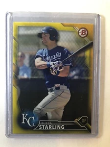 2016 Bowman Prospects Yellow #BP138 Bubba Starling KANSAS CITY - Picture 1 of 2