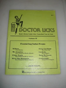 Doctor Licks Rock's Hottest Guitar Solos Transkribiert Buch Band II Selten - Bild 1 von 11
