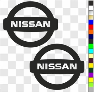 Nissan (1) x 2 stickers decals logos badges car etc. various sizes/colours - Picture 1 of 4