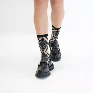 Transparente Socken, Sixtine, schwarz - Bild 1 von 2